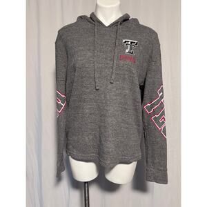 Victoria’s Secret PINK Texas Tech TT Hoodie Gray - M